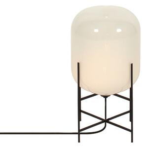 Pulpo lampă de masă Oda Small, alb/negru, înălțime 45 cm, Alb, Camera de zi / sufragerie, Sticlă, Design