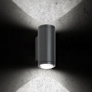 LCD Aplică LED pentru exterior 5156, 2 x 9 W, sus & jos, grafit, aluminiu, reglabil, Negru, Aluminiu, Modern