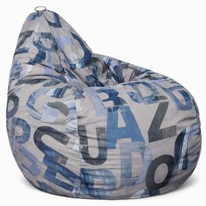 Fotoliu puf copii, Nirvana Light, Material Textil - Army Scrabble