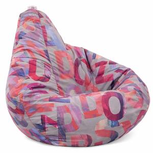 Fotoliu puf copii, Nirvana Light, Material Textil - Crimson