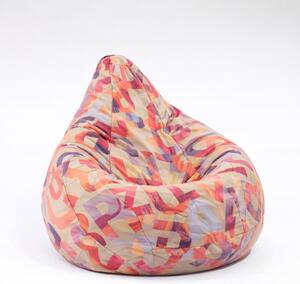 Fotoliu Nirvana Hobbit Pufrelax, Material Textil - Crimson