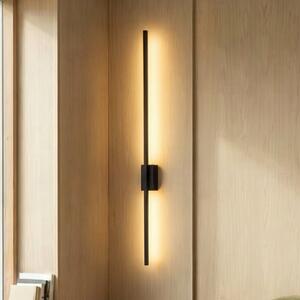 TK Lighting Aplică de perete LED Flash, negru, înălțime 108 cm metal 1 bec, Negru, Camera de zi / sufragerie, Metal, Modern