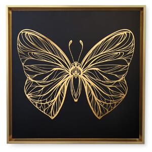 Canvas Papillon 7 - Gold