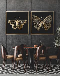 Canvas Papillon 6 - Gold