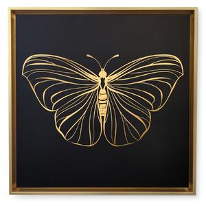 Canvas Papillon 10 - Gold