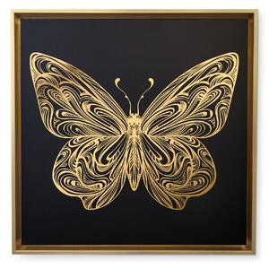 Canvas Papillon 11- Gold