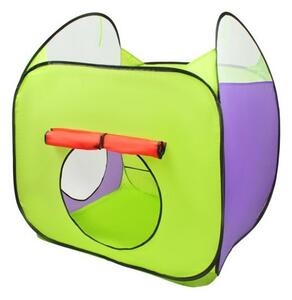 Loc de joaca copii, format XXL, 2 corturi, tunel de legatura, 200 bile colorate, husa, 375 cm