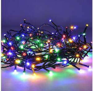 Brilagi - Ghirlandă LED de exterior, 100 LED, 8 moduri, 13 m, IP44, multicoloră