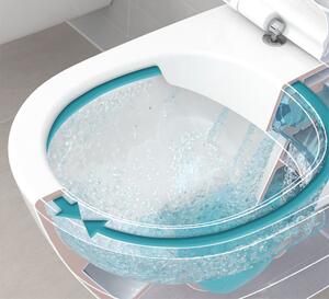 Set vas WC suspendat Villeroy & Boch, Architectura, rotund, direct flush, cu capac soft close, alb alpin