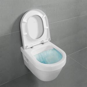 Set vas WC suspendat Villeroy & Boch, Architectura, rotund, direct flush, cu capac soft close, alb alpin