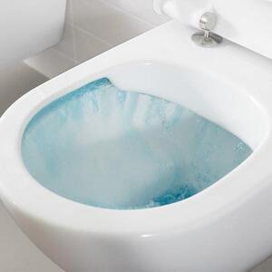 Set vas WC suspendat Villeroy & Boch, O.Novo, direct flush, cu capac soft close si quick release, alb alpin