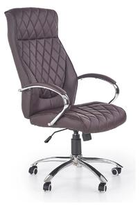 Scaun de birou HILTON, maro, piele ecologica, 60x72x118/126 cm