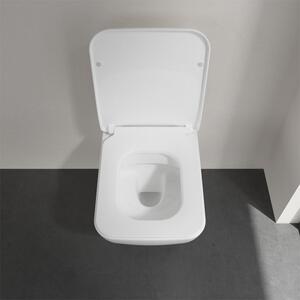 Set vas WC suspendat, Villeroy & Boch, Collaro, cu capac soft close și quick release, alb