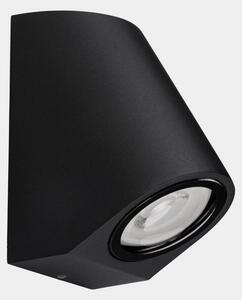 LEDS-C4 Eko Lampă de perete înclinată pentru exterior, negru, lățime 7 cm, reglabil, Negru, Aluminiu, Modern