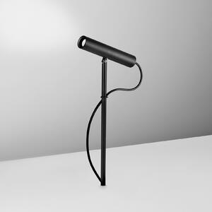 Egger Licht EGG DLS reflector cu vârf de sol Înălțime băț 50 cm negru 3.000 K, Negru, Aluminiu, Modern