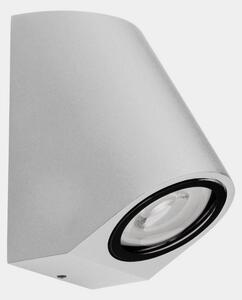 LEDS-C4 Eko Lampă de perete înclinată pentru exterior, alb, lățime 7 cm