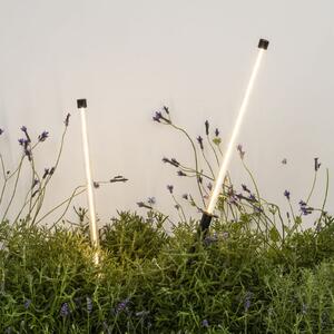 FARO BARCELONA Bambou 1068 LED lampă cu vârf de sol, negru, aluminiu/vidră, înălțime 80 cm, Negru, Aluminiu, Modern