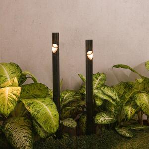 FARO BARCELONA Lampă cu LED vârf de sol Bezel, negru, aluminiu, înălțime 60 cm, Negru, Aluminiu, Modern