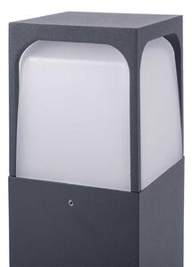 Forlight lampă cu soclu Veta, înălțime 50 cm, negru, aluminiu, Negru, Aluminiu, Modern
