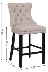 Scaun Bar KJC10177 Bej