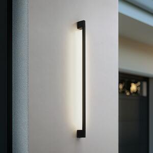 Lindby Aplică de perete LED Neano, 120 cm, negru, metal, IP54, Negru, Aluminiu, Modern