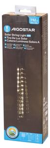 Aigostar - Ghirlandă solară LED, 192 LED, 8 m, IP65, alb rece