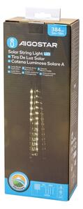 Aigostar - Ghirlandă solară LED 384xLED/13m IP65 alb rece
