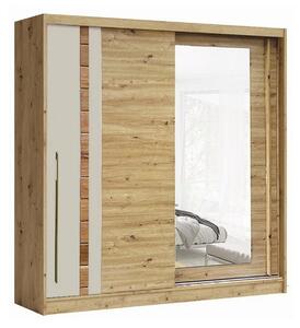Dressing AVANTGARDE AV3-20, stejar artisan, PAL, cu 2 usi, 200x59x215