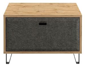 Pantofar GRACE, stejar/gri antracit, PAL laminat, 79x42x51 cm