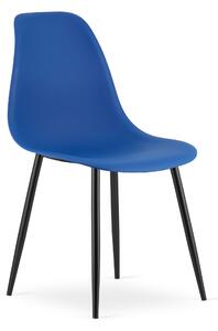 Scaun BLUE OSAKA cu picioare negre