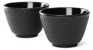 Set 2 căni din fontă Bredemeijer Jang, ⌀ 7,8 cm, negru