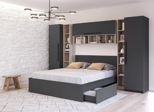 Set Mobilier Dormitor Complet Gri Novo - Configuratia 5