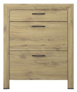 Pantofar SAPORI, stejar navarra, PAL laminat, 93x29x112 cm
