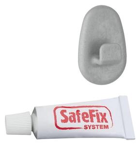 Set 2 cârlige și adeziv Metaltex Grey