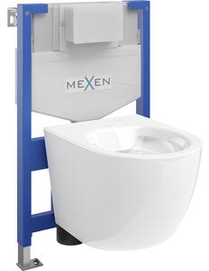 Mexen set WC încastrat cadru Felix XS-F cu vas de toaletă Lena, Albă - 6803322XX00