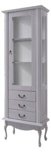 Vitrina VILAR DA4, gri, DTD laminat, 75x42x196 cm
