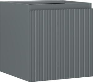 Mexen Rivel, mobilier baie 45 cm, 1 ușă, cu caneluri, grafit mat, 91A21-04547-1-BF66