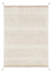 Covor crem lavabil/țesut manual din bumbac 200x300 cm Bloom Natural – Lorena Canals