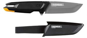 Cutit profesional ToughBuilt Tradesman TB-H4S-40-TMK-2, lama 10 cm din inox acoperita cu titan, teaca inclusa, culoare negru