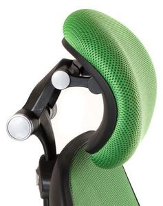 Scaun de birou, inaltime reglabila 46-56 cm, forma ergonomica, baza metalica, mesh verde