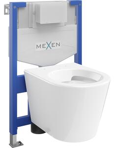 Mexen set WC încastrat cadru Felix XS-F cu vas de toaletă Rico, Albă - 6803372XX00