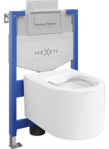 Mexen set WC încastrat cadru Felix XS-U cu vas de toaletă Sofia, Albă - 6853354XX00