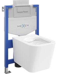 Mexen set WC încastrat cadru Felix XS-U cu vas de toaletă Teo, Albă - 6853385XX00