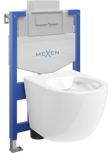 Mexen set WC încastrat cadru Felix XS-U cu vas de toaletă Lena, Albă - 6853322XX00