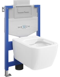 Mexen set încastrat WC cadru Fenix XS-U cu vas WC Margo, alb lucios - 6853342XX00