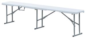Autronic Bancă de grădină, metal, plastic, alb,AZ-K 1001 WT