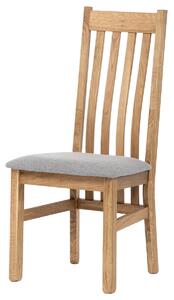 SIL2 scaun de dining din lemn masiv, stejar, gri