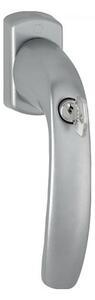 Maner fereastra, Hoppe New York, material aluminiu, culoare titan F9, patrat 40 mm, cu cheie