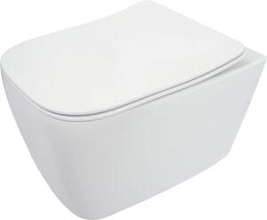 Set vas wc suspendat rimless dreptunghiular alb cu capac slim inclus Deante, Avis