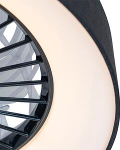 Ventilator de tavan negru cu LED cu telecomandă - Emily